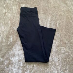 Betabrand Black Mid Rise Women’s Yoga Dress Straight Leg Pants